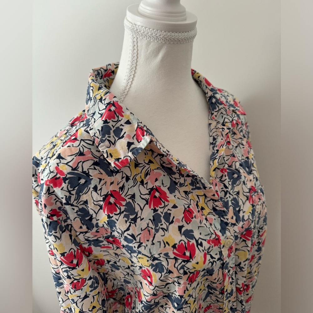 Style & Co Floral Long Sleeve Button Down Shirt Size XL - Picture 5 of 10